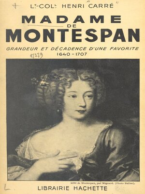 cover image of Madame de Montespan